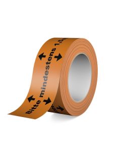 „Bitte mindestens 1,5 m Abstand halten!“ Warn- und Markierungs-Klebeband