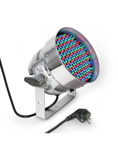 151 x 5 mm LED RGB PAR Scheinwerfer in poliertem Gehäuse