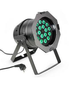 18 x 8W QUAD Colour LED RGBW PAR Scheinwerfer in schwarzem Gehäuse