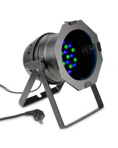 36 x 3 W LED RGB PAR Scheinwerfer in schwarzem Gehäuse