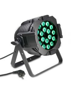 18 x 8W QUAD Colour LED RGBW PAR Scheinwerfer in schwarzem Gehäuse