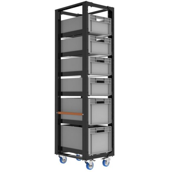 Admiral Staging Transportwagen mit Schubkästen Höhe 203 cm, gebremst