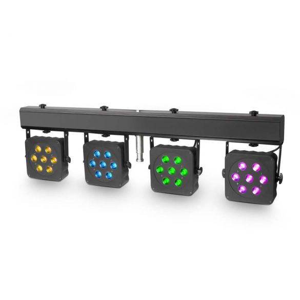 Kompakte 28 x 3 W Tri Colour LED Lichtanlage inkl. Transportcase