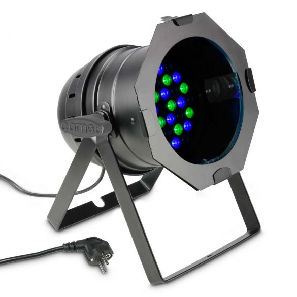 36 x 3 W LED RGB PAR Scheinwerfer in schwarzem Gehäuse