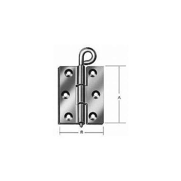 Geschlagene Kulissenscharniere, H 60 x B 60 x 3 mm eisenblank